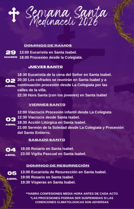 semana santa medinaceli 2026